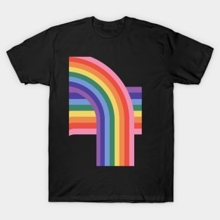 Lgbtiq+ Rainbow Wave T-Shirt